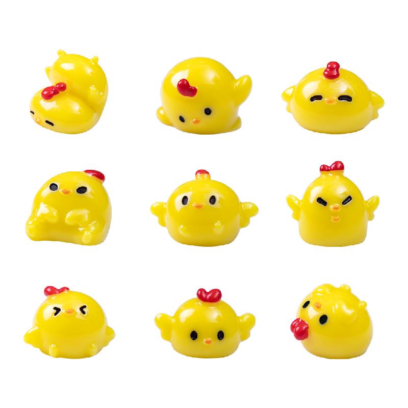 微景观创意小鸡仔萌粒公仔园艺造景 DIY装饰品配件迷你树脂小摆件