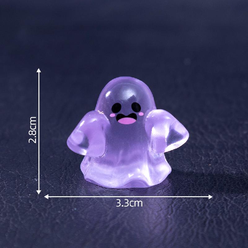跨境新品微景观创意夜光小幽灵节日造景 DIY装饰品配件迷你小摆件