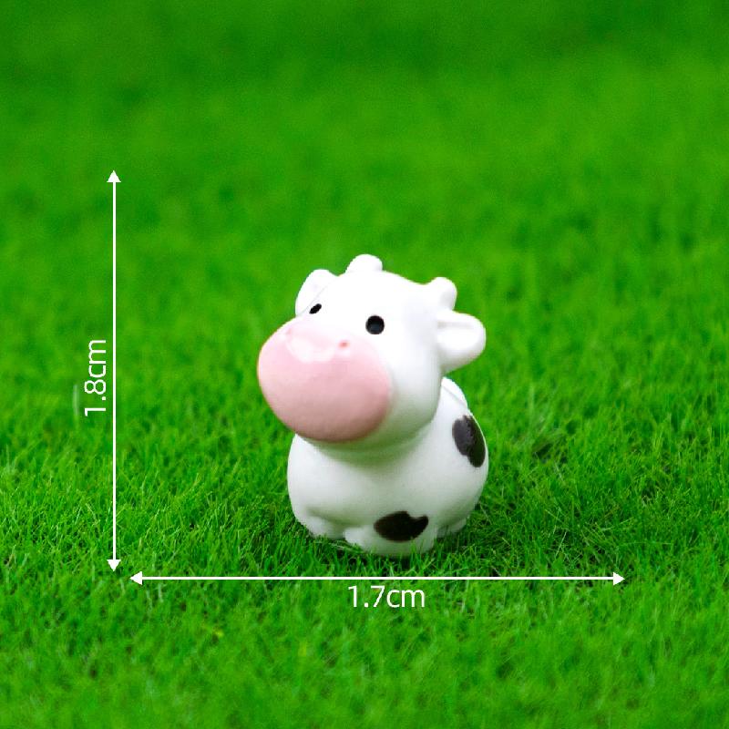 微景观创意可爱牛牛一家园艺造景 DIY装饰品挂配件迷你桌面小摆件