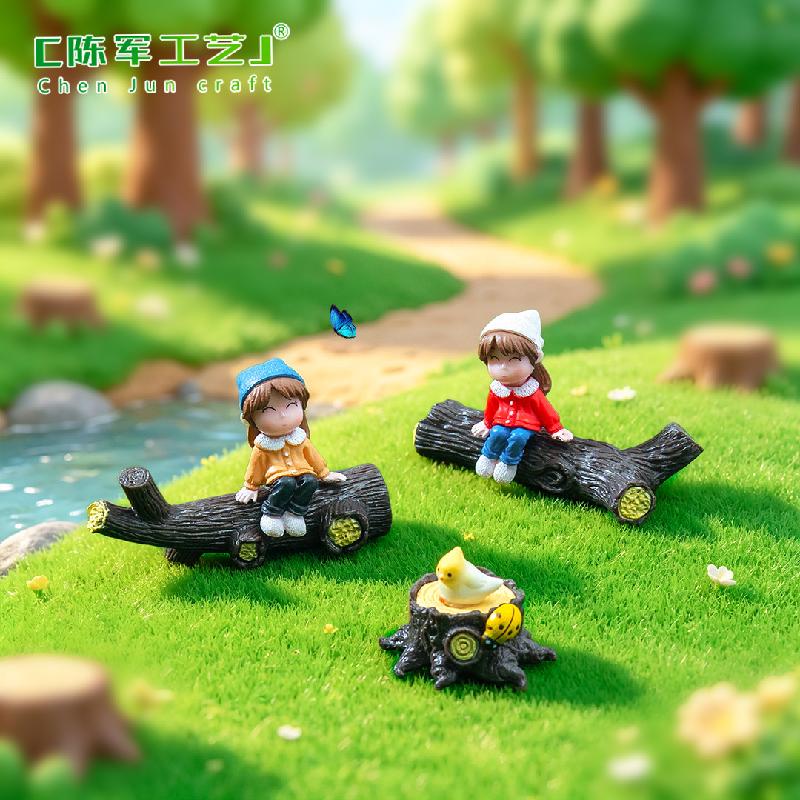 Gốc cây giả mini PVC trang trí sân vườn tiểu cảnh (PK-693)