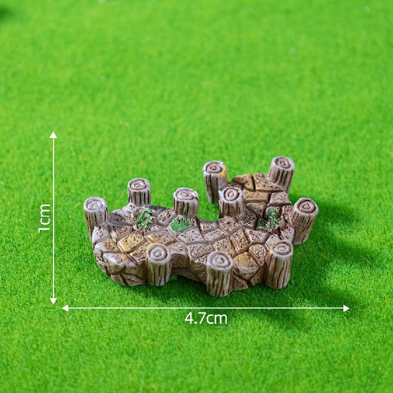 微景观创意木栅栏小桥园艺造景 DIY装饰品配件迷你微缩场景小摆件