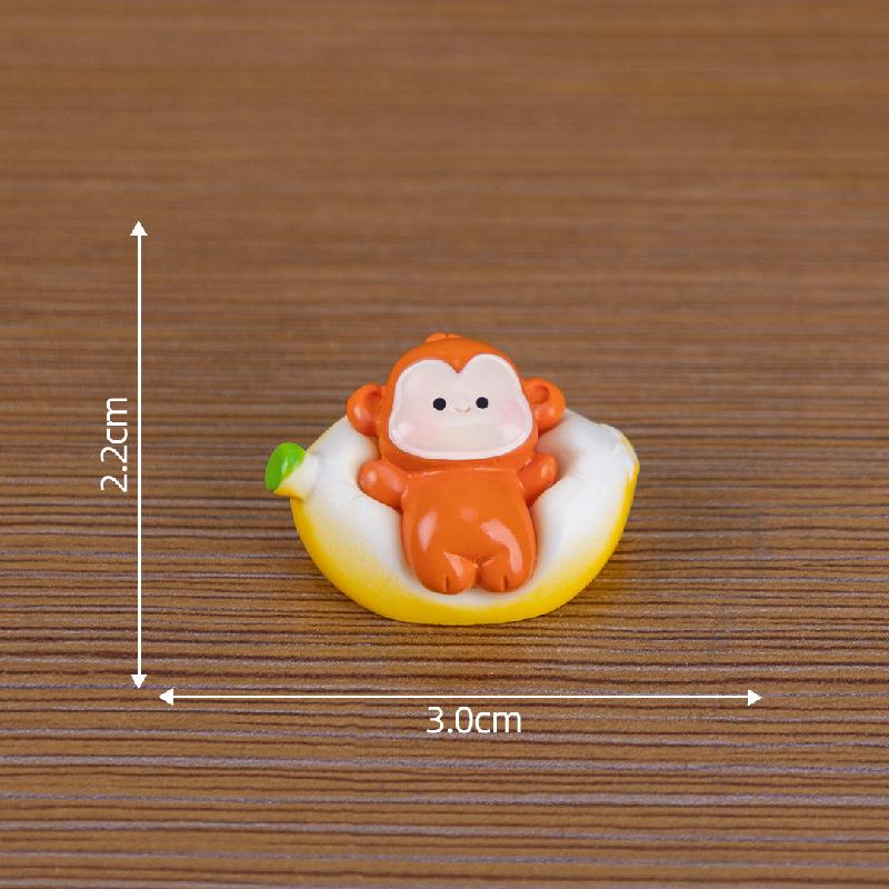 微景观创意躺平十二生肖沙发萌粒公仔 DIY装饰品挂配件迷你小摆件