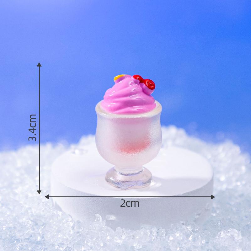 微景观创意仿真彩虹冰淇淋食玩 DIY装饰品盲袋配件迷你桌面小摆件
