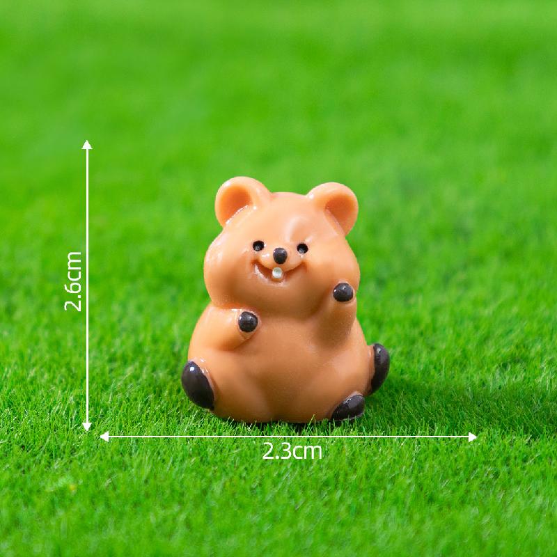微景观可爱呆萌矮袋鼠宝宝萌粒 园艺造景DY装饰品配件迷你小摆件