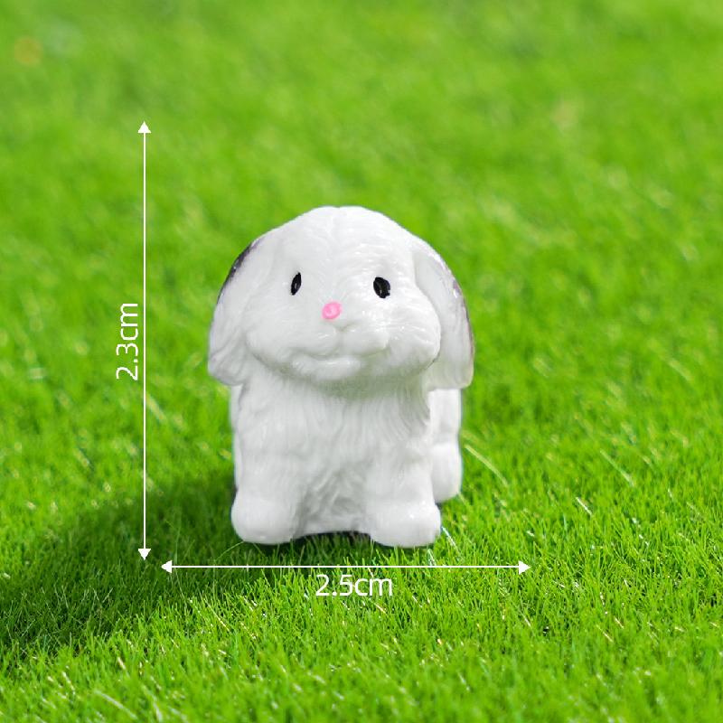 苔藓微景观创意可爱兔子园艺造景 DIY装饰配件迷你车载桌面小摆件