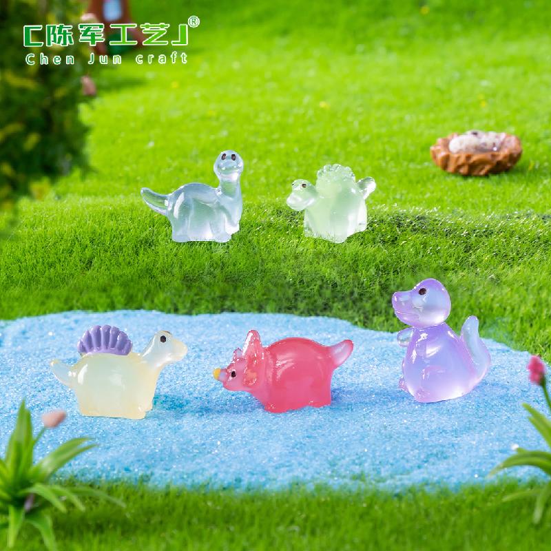Tiểu cảnh khủng long phát sáng mini trang trí chậu rêu (ZC-874)