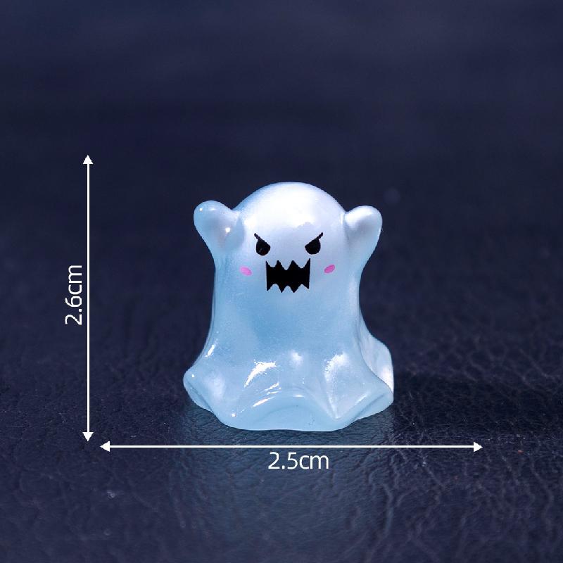 跨境新品微景观创意夜光小幽灵节日造景 DIY装饰品配件迷你小摆件