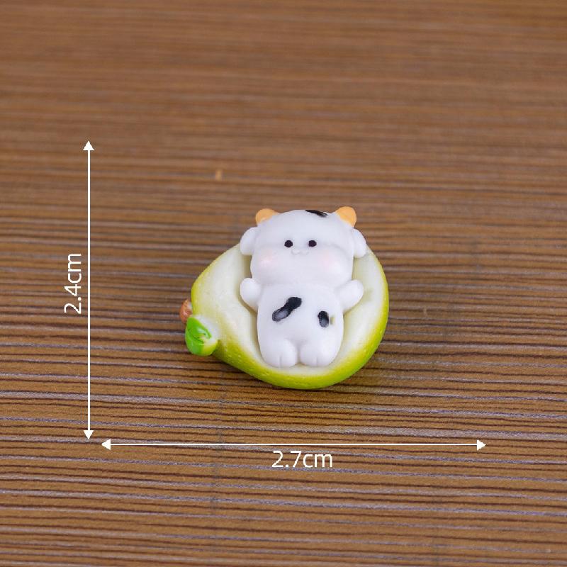 微景观创意躺平十二生肖沙发萌粒公仔 DIY装饰品挂配件迷你小摆件