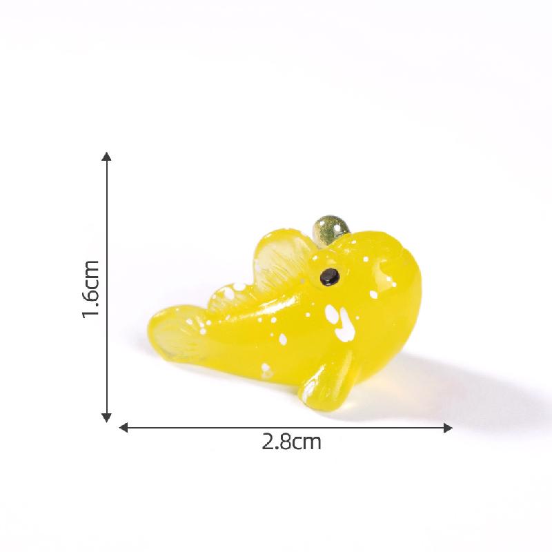 微景观创意夜光弹涂鱼公仔海洋沙滩造景 DIY装饰品配件迷你小摆件