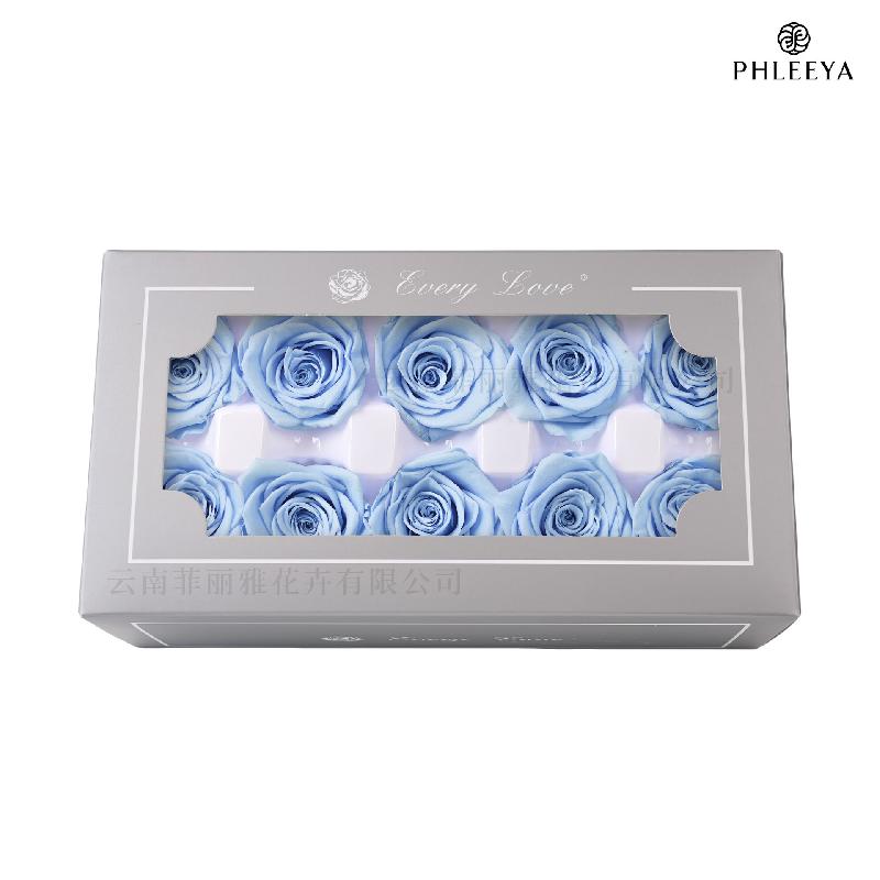 Hoa hồng vĩnh cửu 4cm 10 bông DIY hoa khô quà Thất Tịch (HK-18)