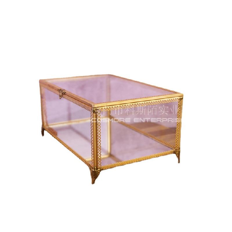 DG-157 Hộp gỗ chứa đồ trang sức, kính cường lực, hộp trang sức, hộp trang điểm, bàn trang điểm