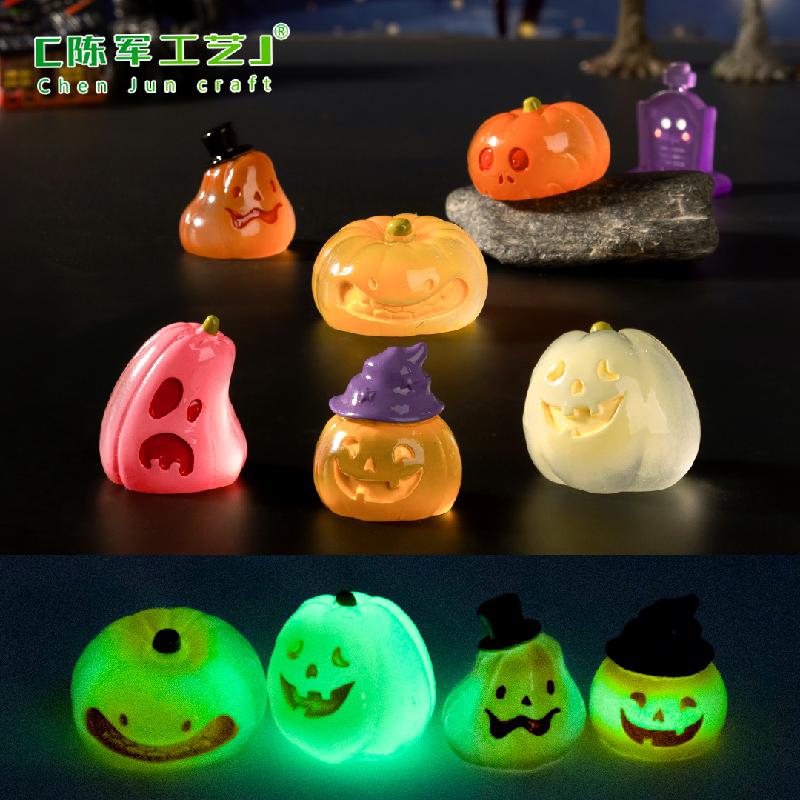 Tiểu cảnh bí ngô phát sáng Halloween, trang trí DIY (ZC-67)