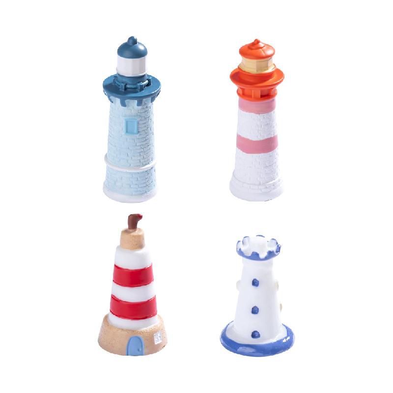 微景观创意地中海岛灯塔沙滩造景 DIY生态瓶装饰品配件迷你小摆件