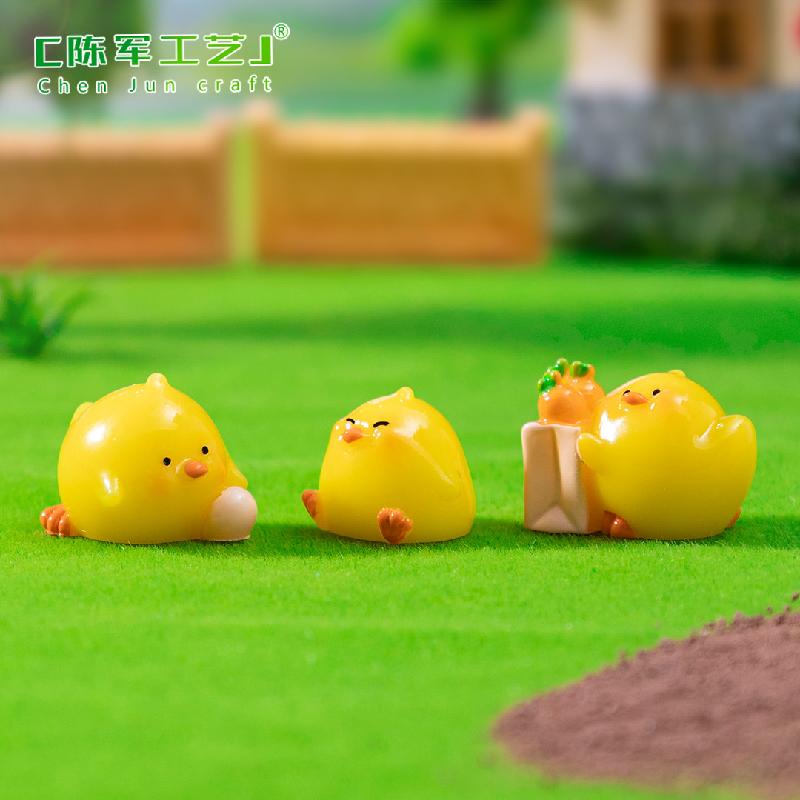 微景观创意小鸡仔农家乐萌粒园艺造景 DIY装饰品挂配件迷你小摆件