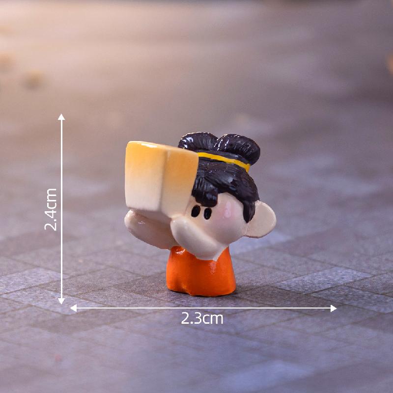 微景观创意小嫦娥兔子中秋节日造景 DIY装饰品配件微缩迷你小摆件