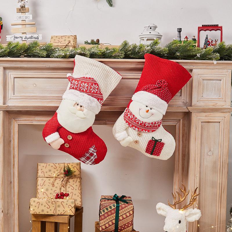 Túi quà Giáng Sinh: tất Giáng Sinh trang trí, túi quà, quà tặng, treo cây thông Noel, bao đựng kẹo.