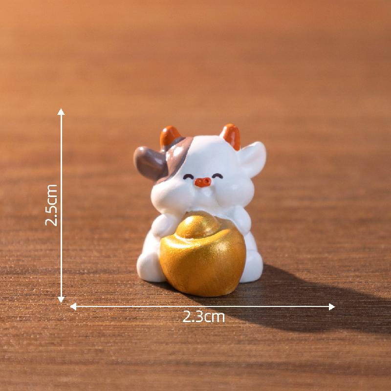 微景观创意十二生肖元宝萌粒公仔 DIY装饰配件迷你车载桌面小摆件