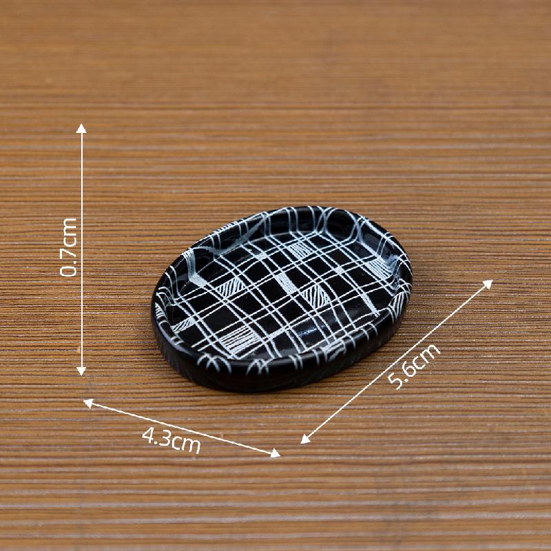 Đĩa Hoa Văn Kẻ Ô Mini Nhà Búp Bê DIY (PK-832)