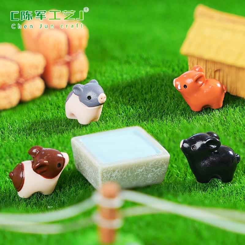 Heo con dễ thương – Mô hình tiểu cảnh mini trang trí sân vườn, bàn làm việc (M-1375)