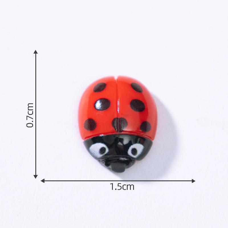 Tiểu cảnh bọ cánh cam phát sáng, sân vườn DIY, phụ kiện bàn tiểu cảnh mini đáng yêu (ZC-496)