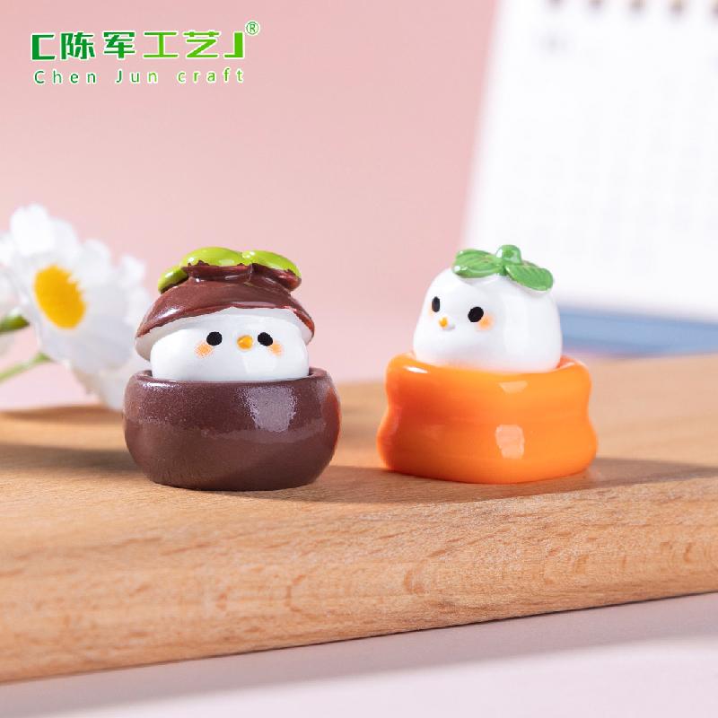 微景观创意可爱水果啾山竹香蕉萌粒食玩 DIY装饰品配件迷你小摆件