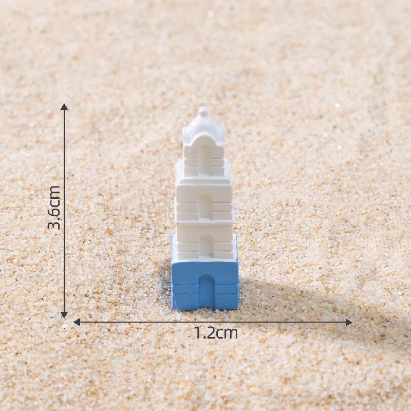 微景观创意地中海房子建筑沙滩造景 DIY装饰品配件迷你微缩小摆件
