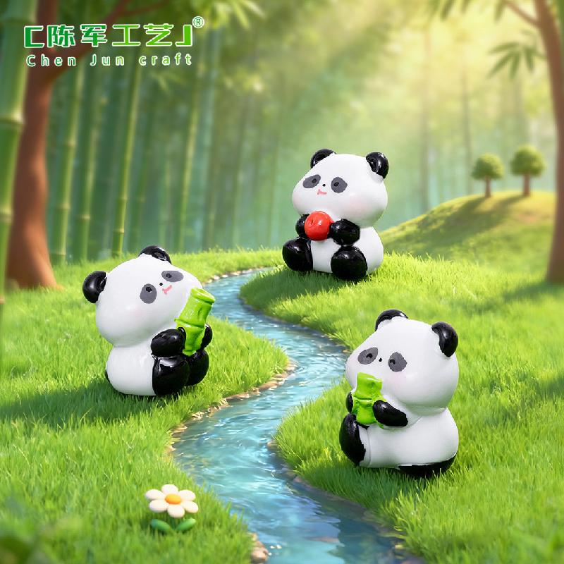 Gấu Trúc Nhỏ Mini Trang Trí Tiểu Cảnh (PK-92)
