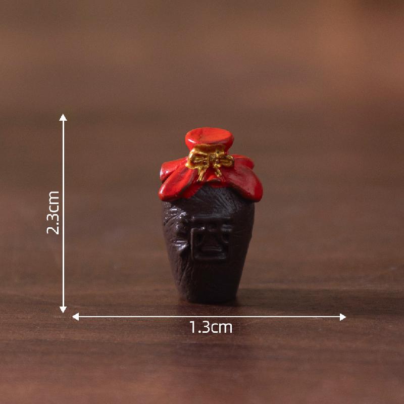 微景观创意仿真桃花酿黄酒酒具娃屋 DIY装饰品配件迷你微缩小摆件