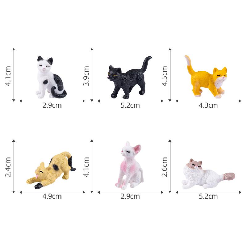 微景观创意仿真布偶小猫咪公仔娃娃屋 DIY装饰品挂配件微缩小摆件