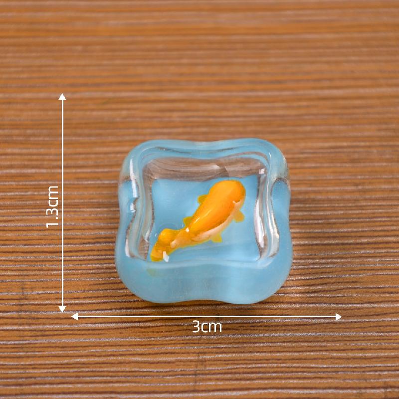 微景观创意可爱调皮捞鱼小花猫娃娃屋 DIY装饰配件迷你微缩小摆件