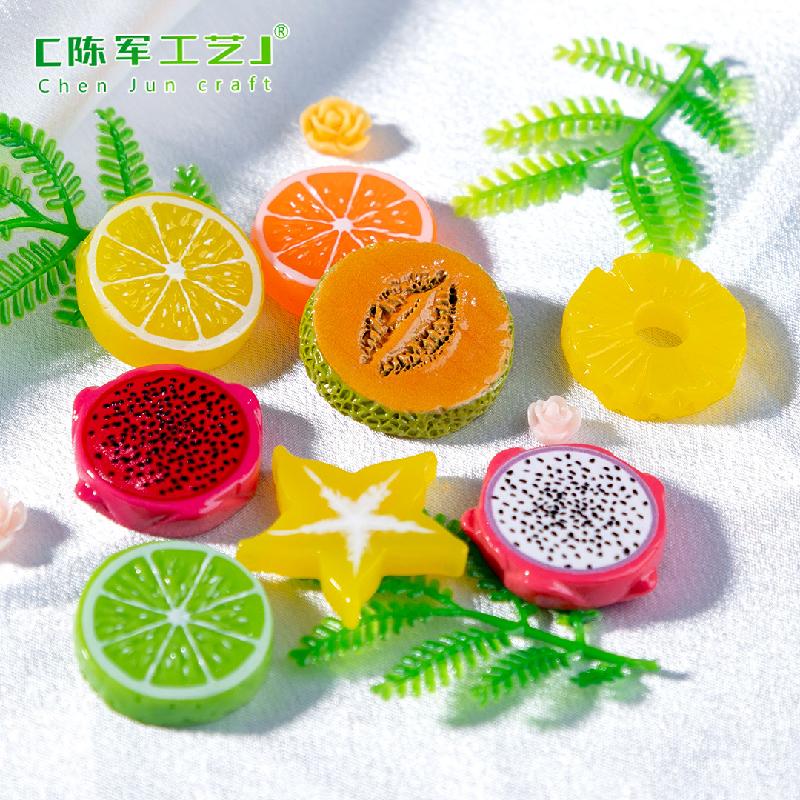 微景观创意切片水果橙子猕猴桃食玩 DIY装饰品盲袋配件迷你小摆件