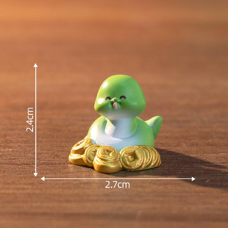 微景观创意十二生肖元宝萌粒公仔 DIY装饰配件迷你车载桌面小摆件