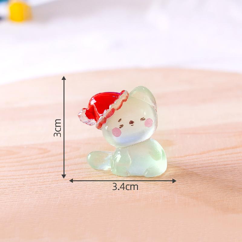 Mèo Noel phát sáng DIY trang trí bàn và xe dễ thương (ZC-770)