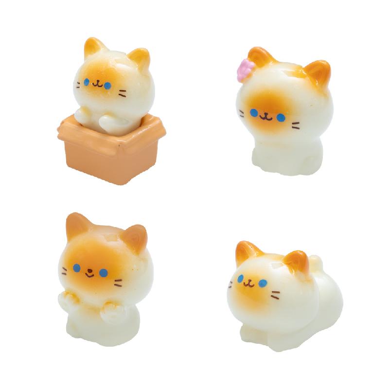 Tiểu cảnh mèo Xiêm đáng yêu, búp bê DIY, phụ kiện treo xe hơi tiểu cảnh mini bàn (ZC-544)