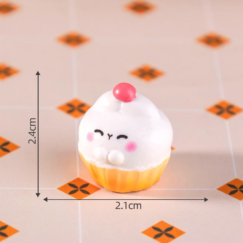 微景观创意兔兔饼干蛋糕仿真食玩 DIY奶油胶装饰品配件迷你小摆件