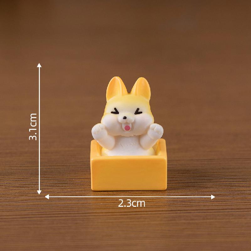微景观创意可爱胖胖小柯基公仔萌粒 娃娃屋diy装饰品挂配件小摆件