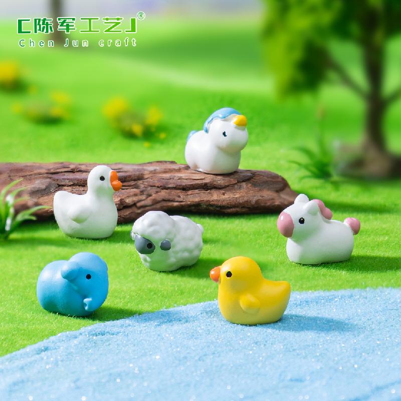 Tiểu cảnh chú ngỗng béo dễ thương, sân vườn DIY, phụ kiện treo bàn tiểu cảnh mini (ZC-600)