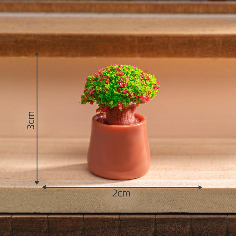 Tiểu cảnh cây cảnh mini giả, lọ sinh thái DIY, phụ kiện treo bàn tiểu cảnh mini (ZC-497)