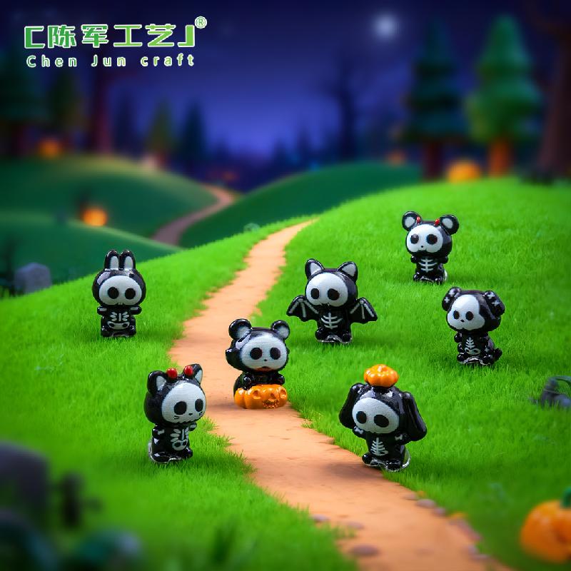 Thú nhỏ đầu lâu Halloween mini trang trí tiểu cảnh (PK-689)
