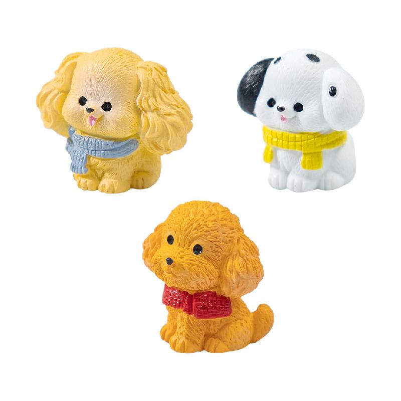 Chó quàng khăn đáng yêu mini trang trí (PK-753)