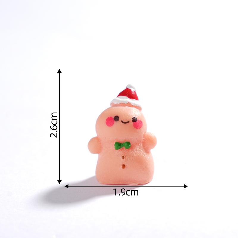 跨境微景观创意圣诞姜饼人公仔节日造景 DIY装饰品配件迷你小摆件
