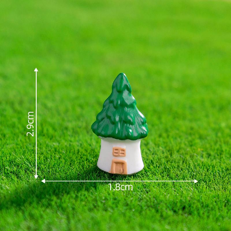 Tiểu cảnh thỏ, gấu lao động, nhà nhỏ DIY, phụ kiện resin tiểu cảnh mini (ZC-552)