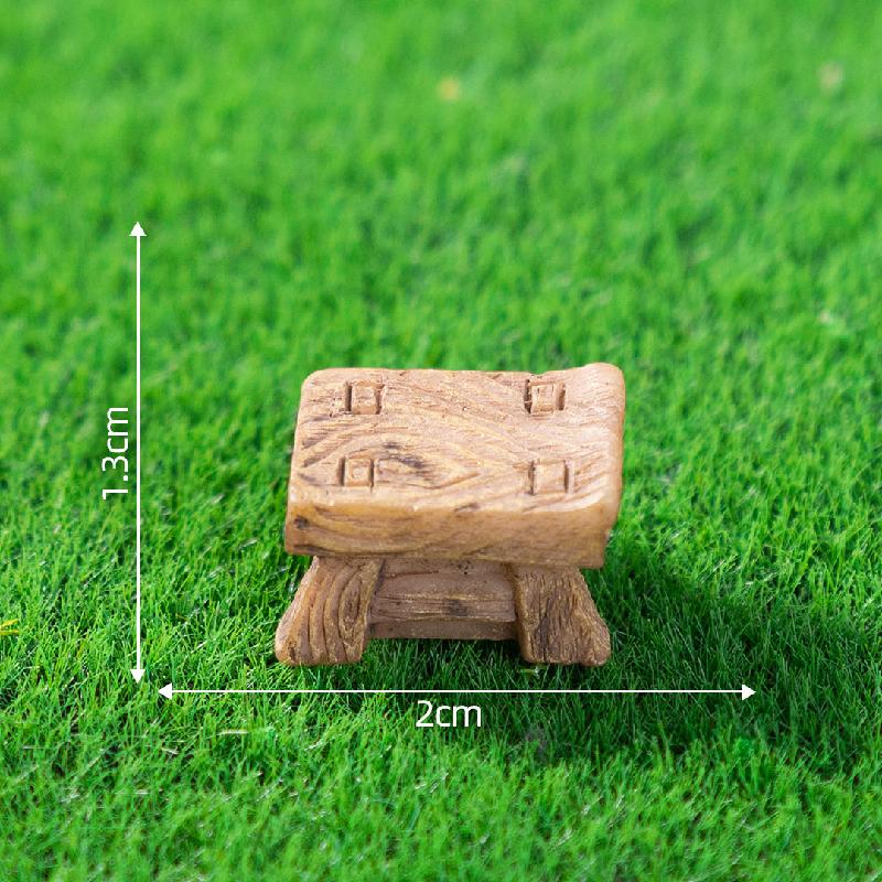 微景观创意古风竹椅推车小物件庭院造景 DIY装饰品配件迷你小摆件