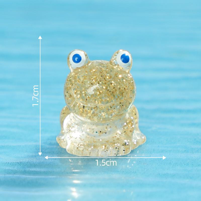 跨境新品微景观创意细闪动物乌龟蝾螈 DIY装饰配件迷你树脂小摆件