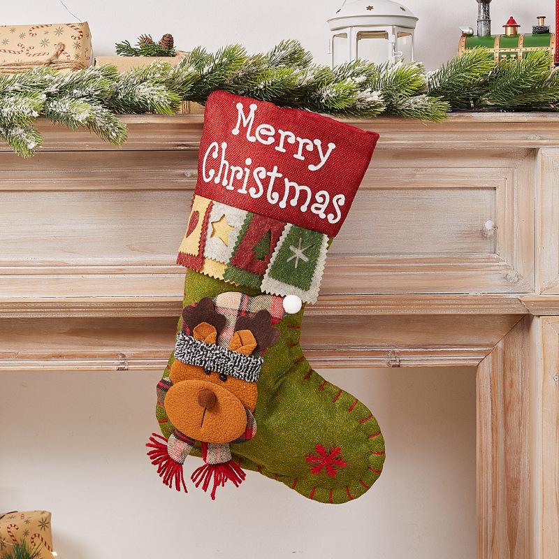 Túi quà Giáng Sinh: tất Giáng Sinh trang trí, túi quà, quà tặng, treo cây thông Noel, bao đựng kẹo.