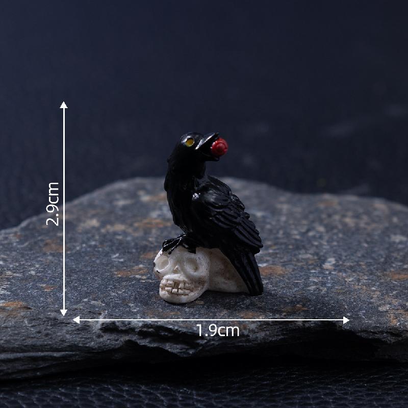 跨境新品微景观创意木乃伊骷髅萌粒万圣节 DIY装饰配件迷你小摆件