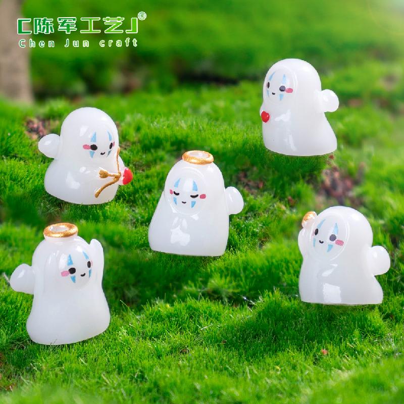 跨境外贸微景观可爱丘比特夜光小天使 DIY装饰配件迷你树脂小摆件