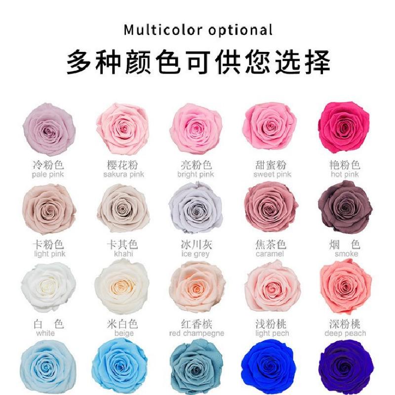 Hộp kính trái tim Hoàng tử bé hoa hồng vĩnh cửu quà Thất Tịch (HK-140)