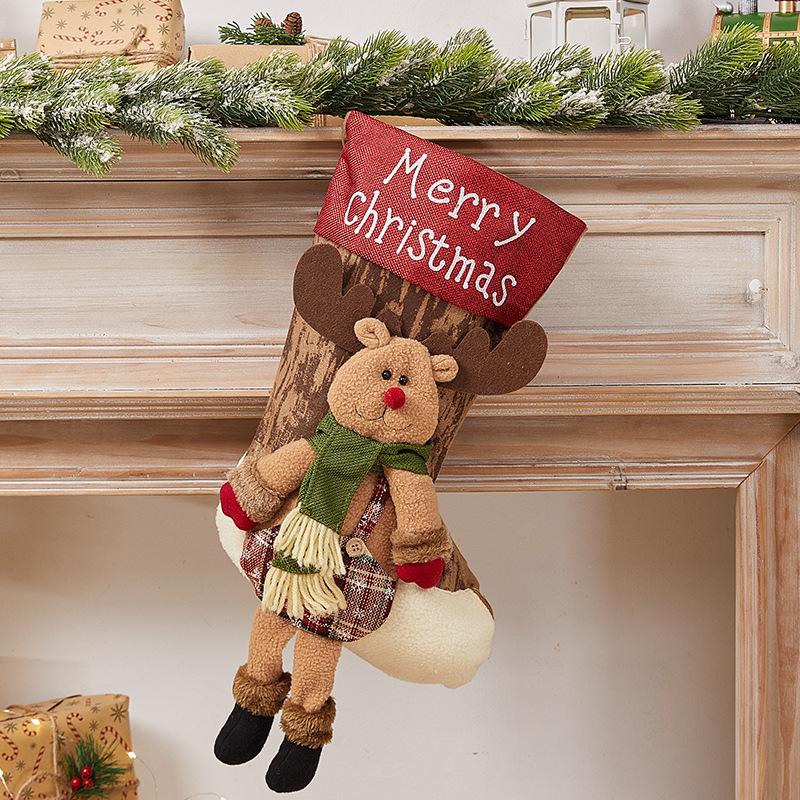 Túi quà Giáng Sinh: tất Giáng Sinh trang trí, túi quà, quà tặng, treo cây thông Noel, bao đựng kẹo.