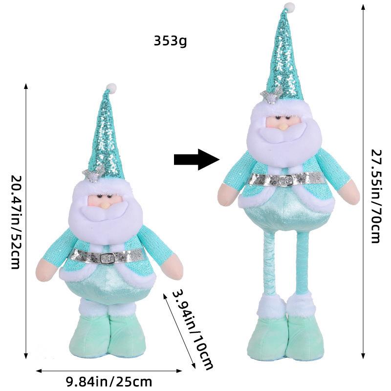 Trang trí Noel: Búp bê người tuyết, nai co giãn, khách sạn